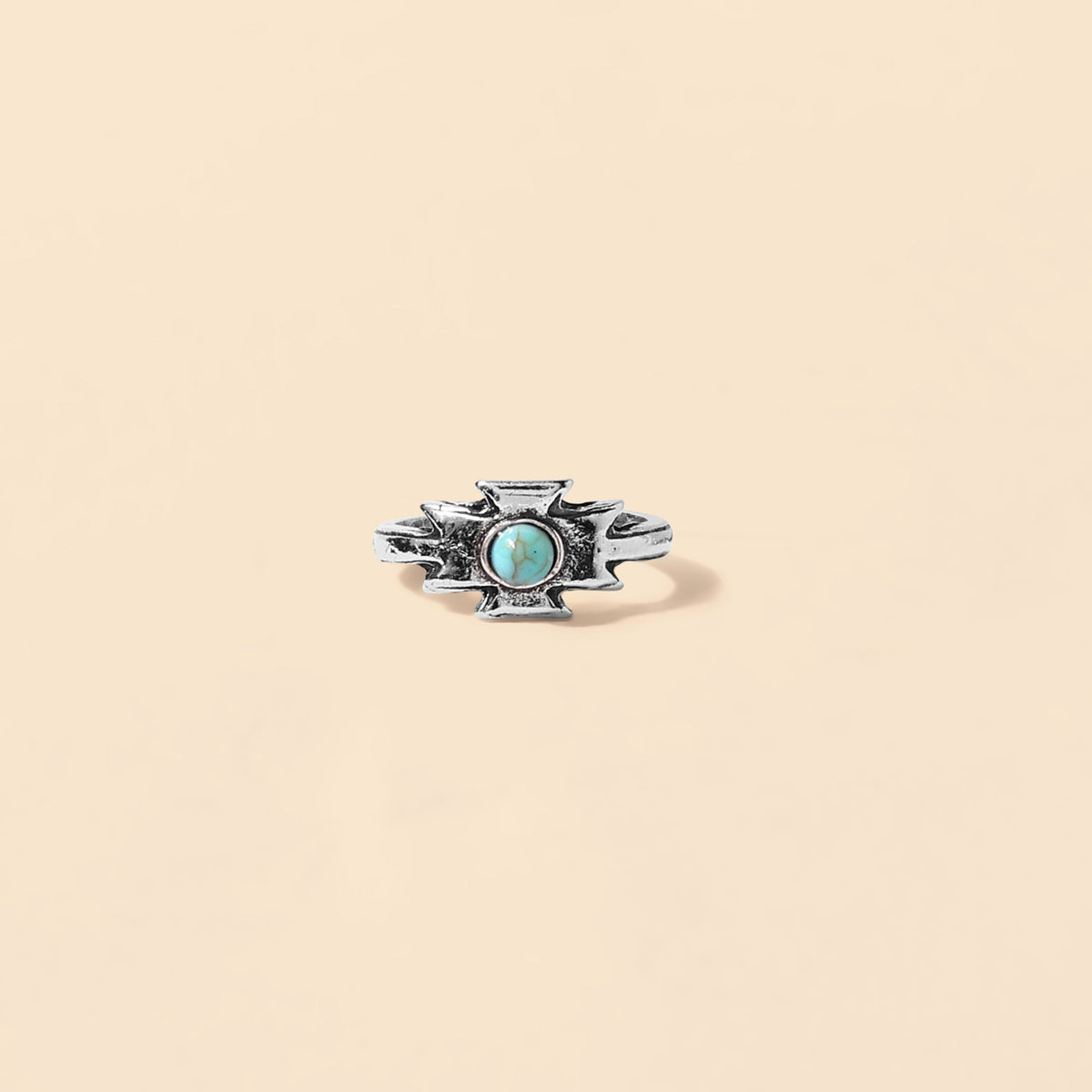 Mighty Thunderbird Ring in Frost Blue