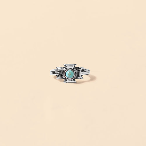 Mighty Thunderbird Ring in Frost Blue