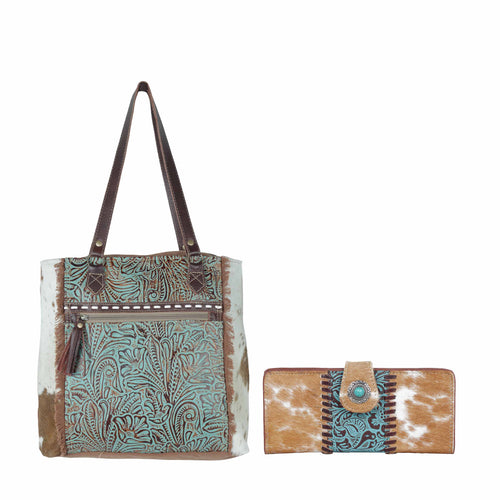Amethyst Hairon Bag & Wallet Duo