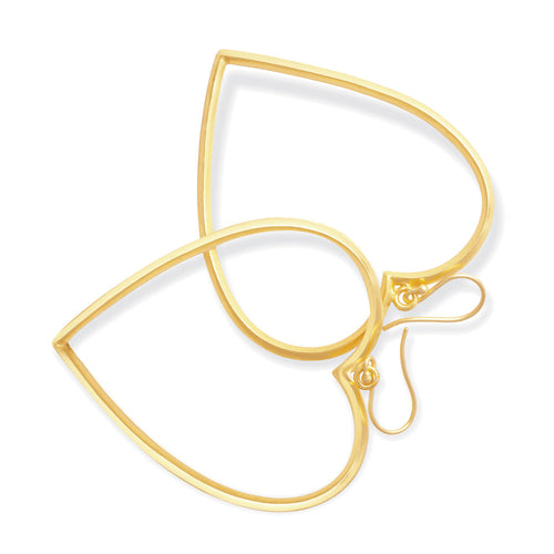 The Golden Hearts Drop Earrings