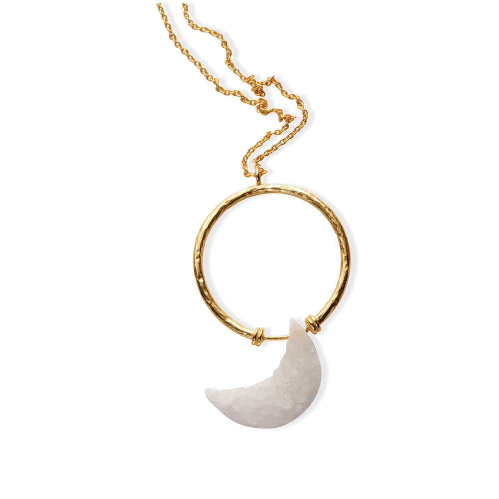 Angel Crescent Necklace