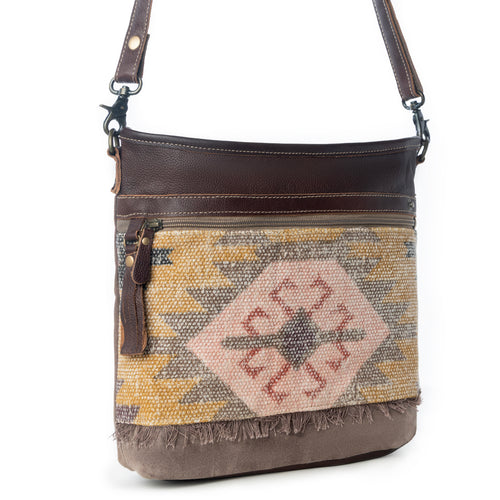 Pink Patchy Shoulder Bag