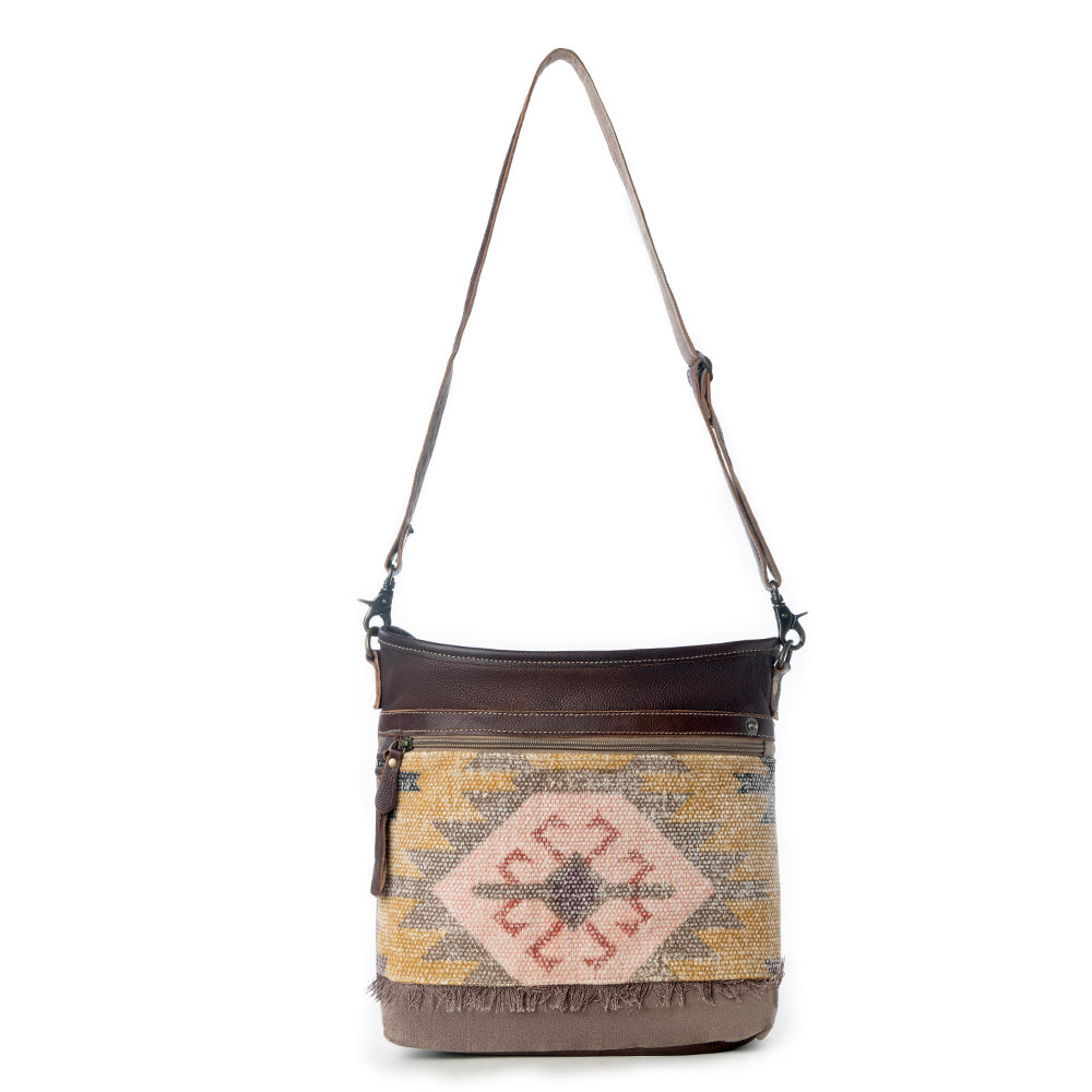 Pink Patchy Shoulder Bag