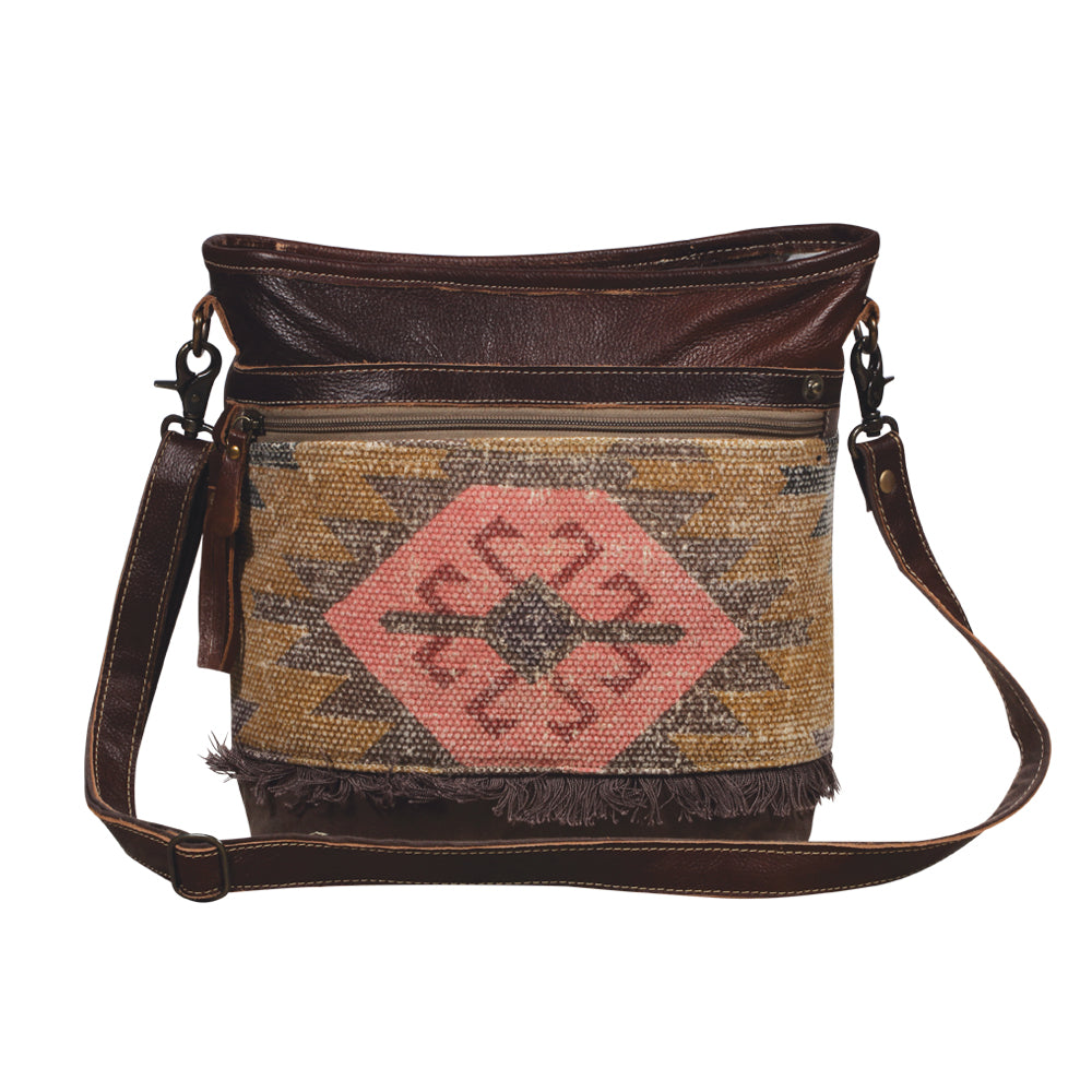 Pink Patchy Shoulder Bag