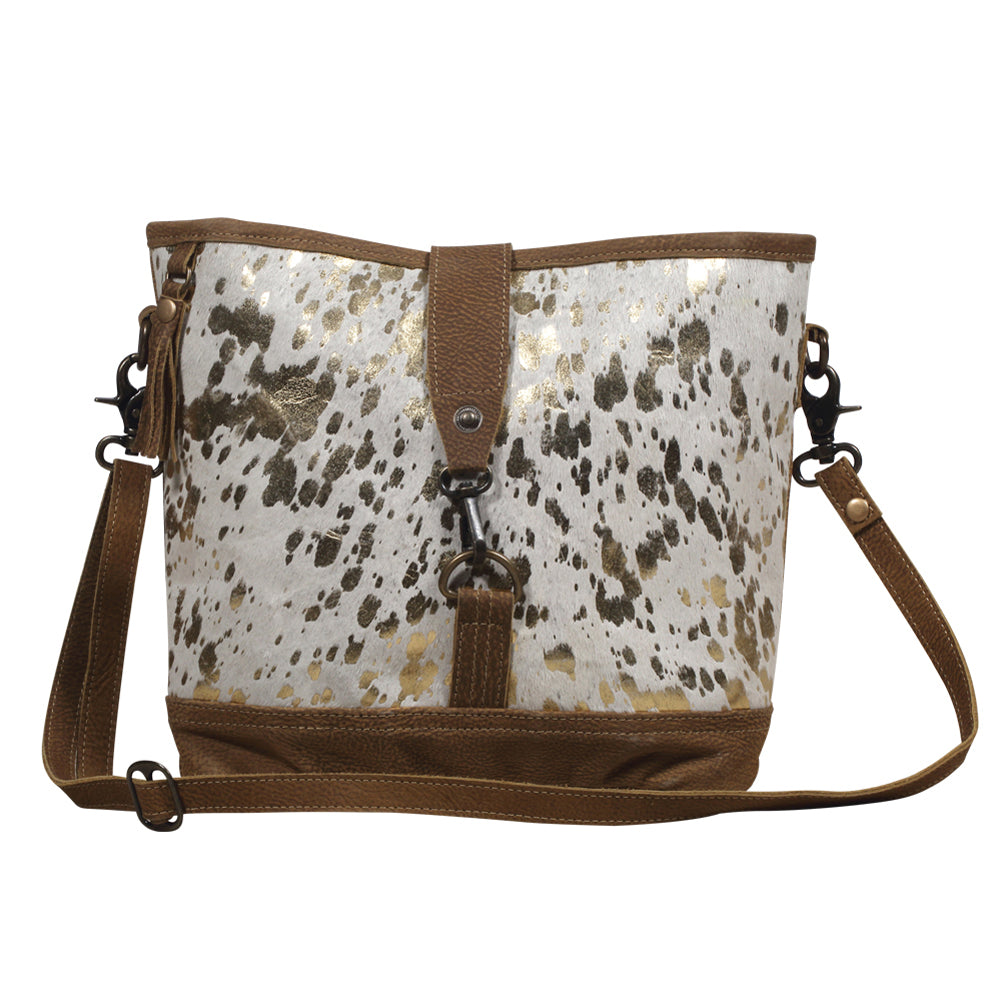 Shiny One Leather  & Hairon Bag
