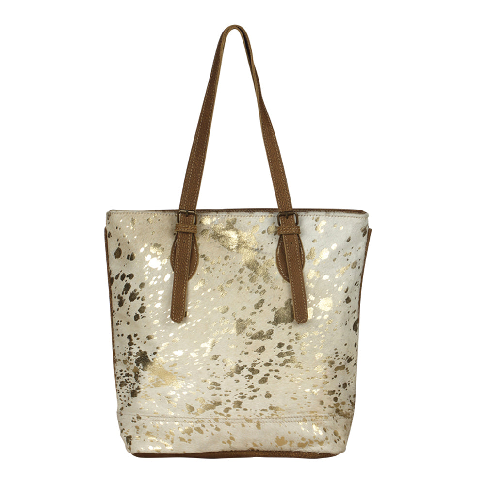 Tinges Leather  Tote Bag