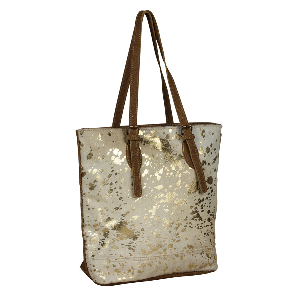 Tinges Leather  Tote Bag
