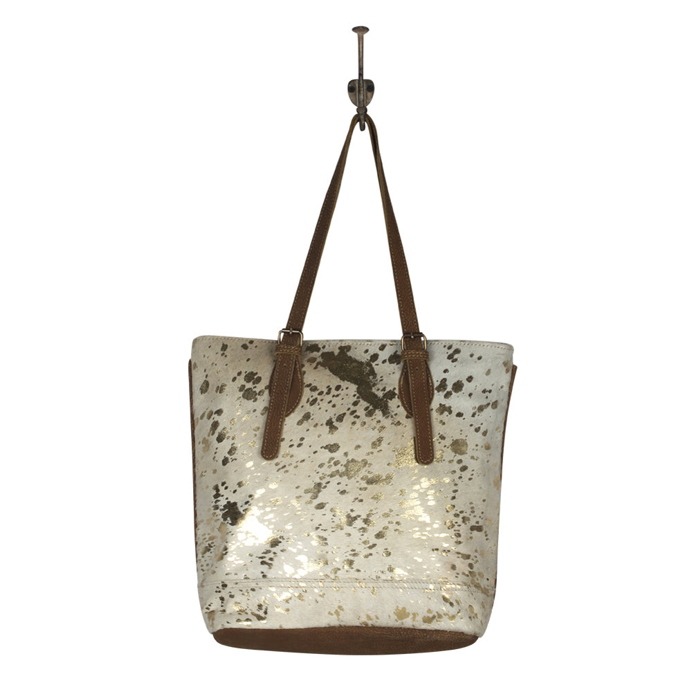 Tinges Leather  Tote Bag