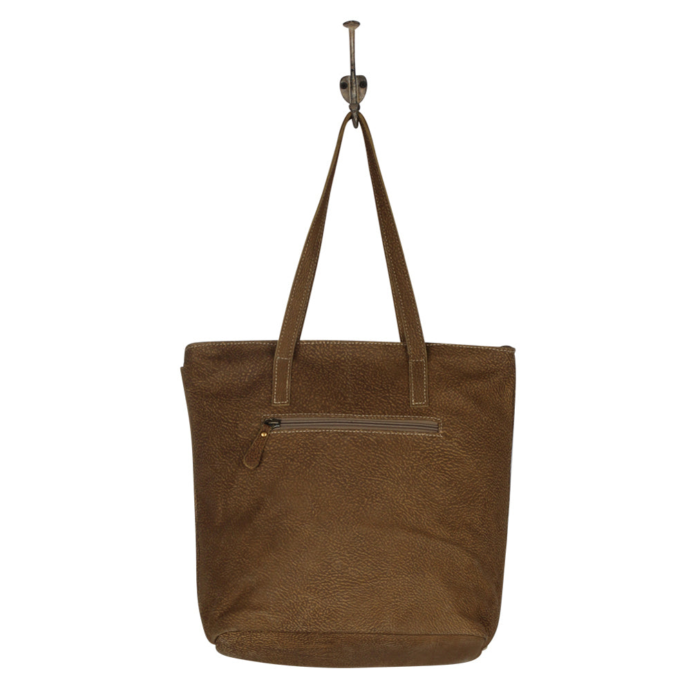 Tinges Leather  Tote Bag