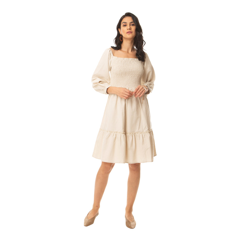 Desert Storm Smocking Dress