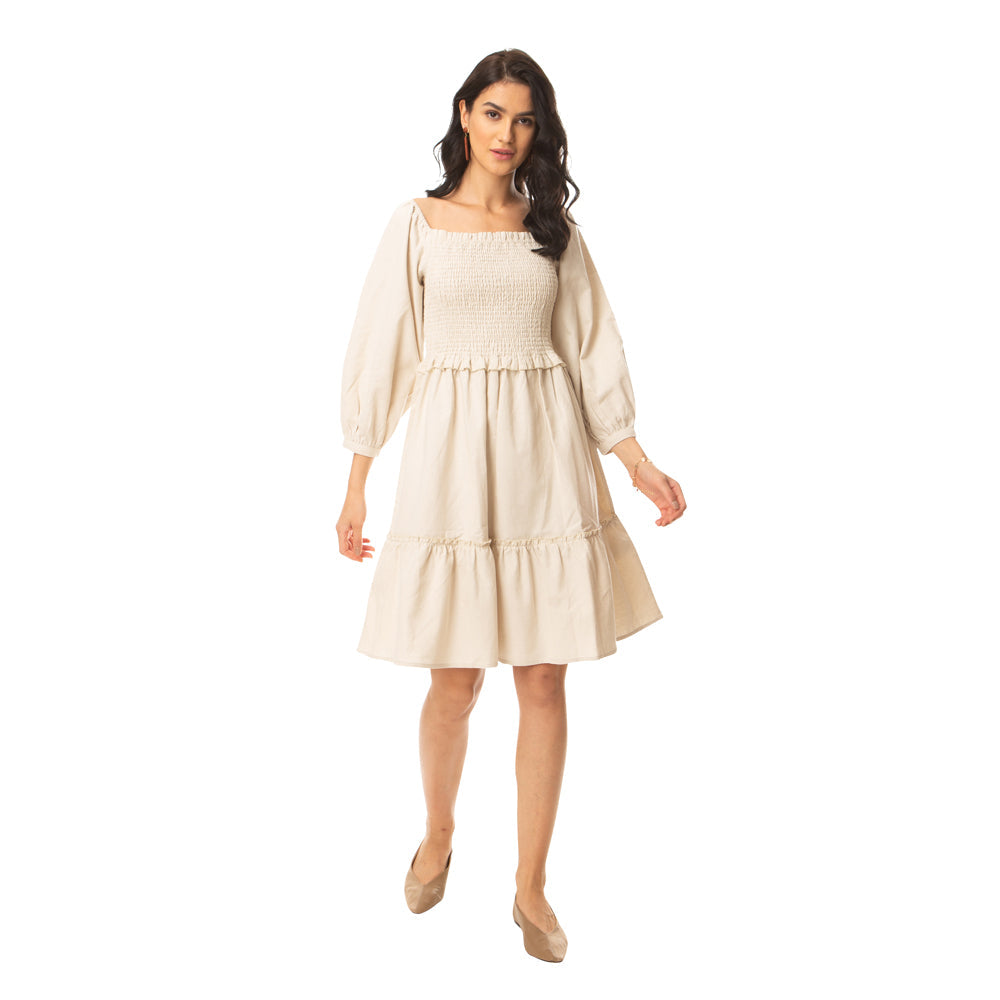 Desert Storm Smocking Dress