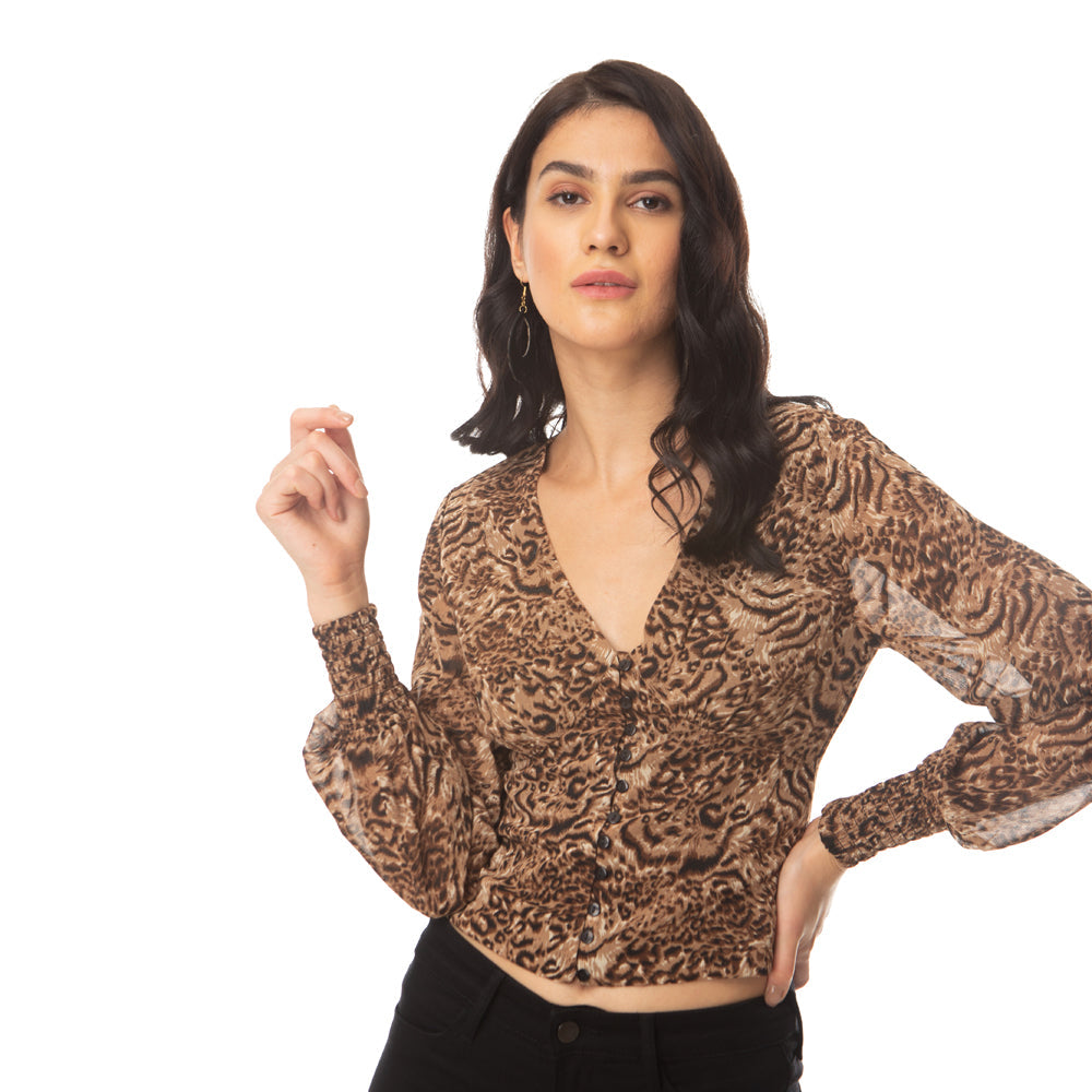 Leopard Ador Crop Top