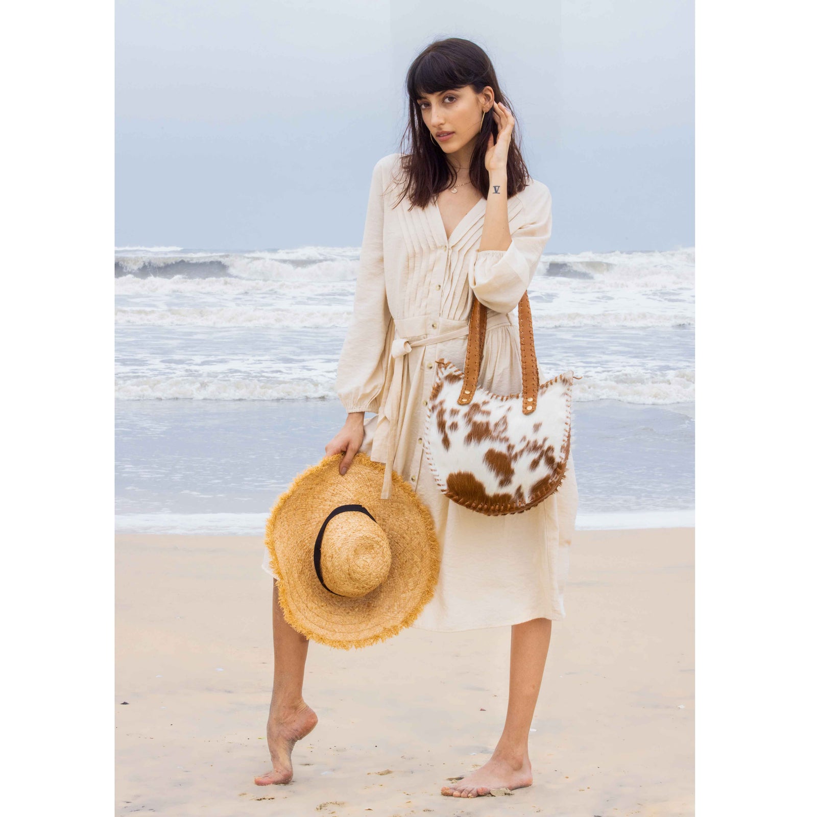 FOREVER YOUNG LEATHER AND HAIRON BAG