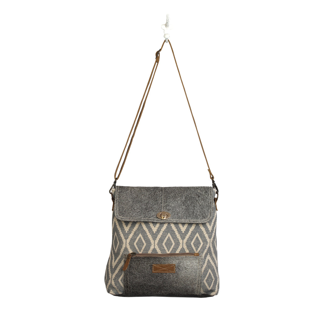 Grainy Gray Shoulder Bag