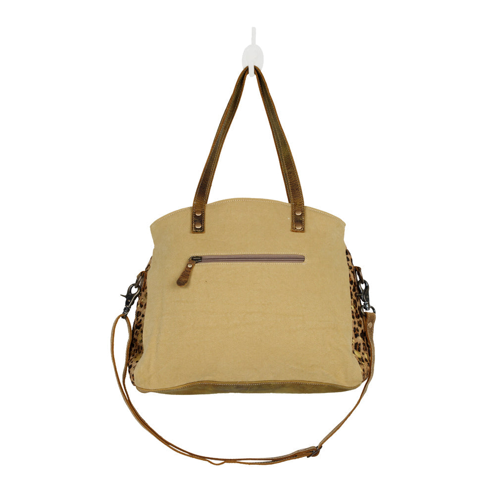 WILD IN WOODS CANVAS AND HAIRON BAG