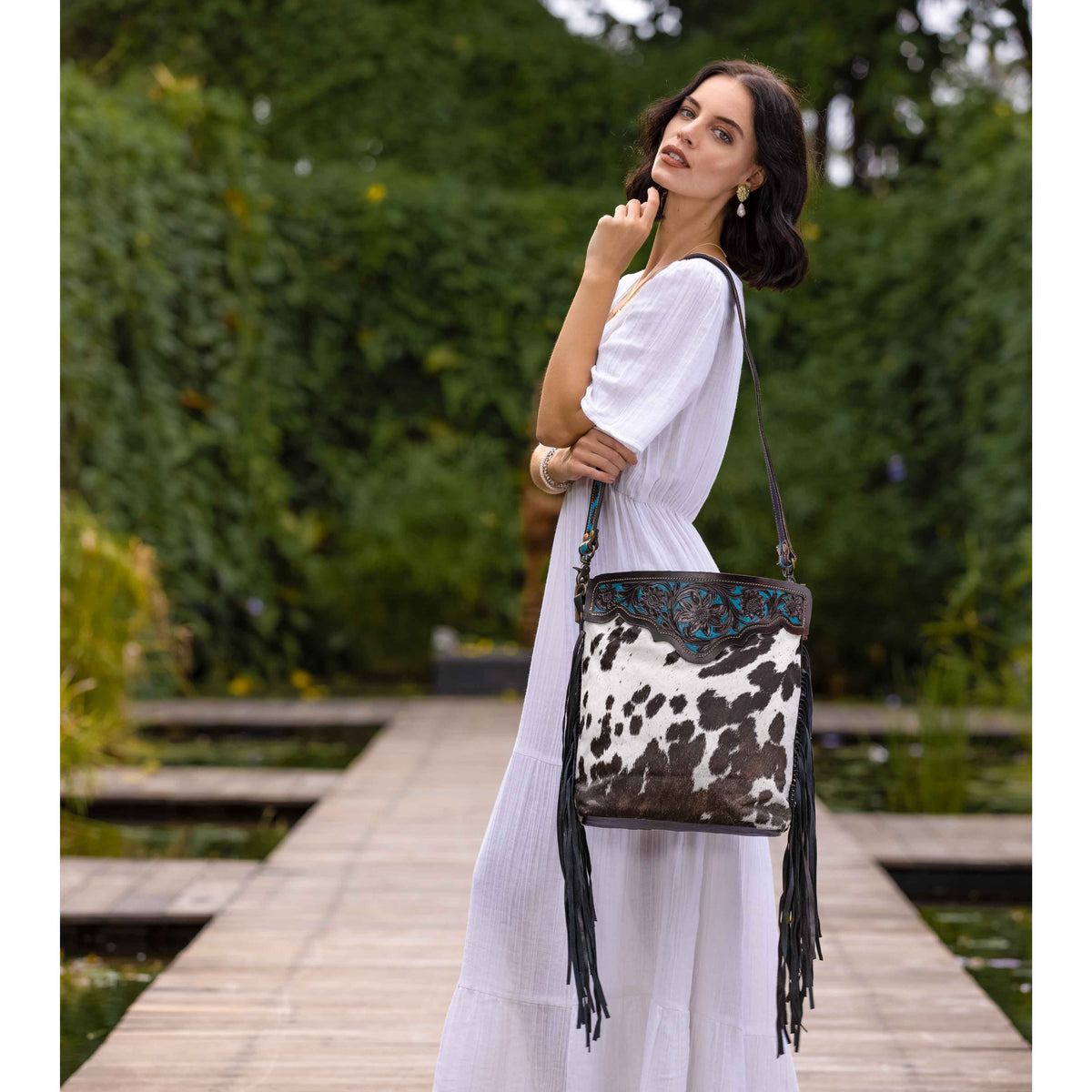 Black Panther Hand-Tooled Bag
