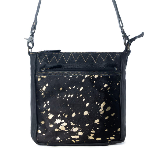 ZIGGY LEATHER AND HAIRON BAG