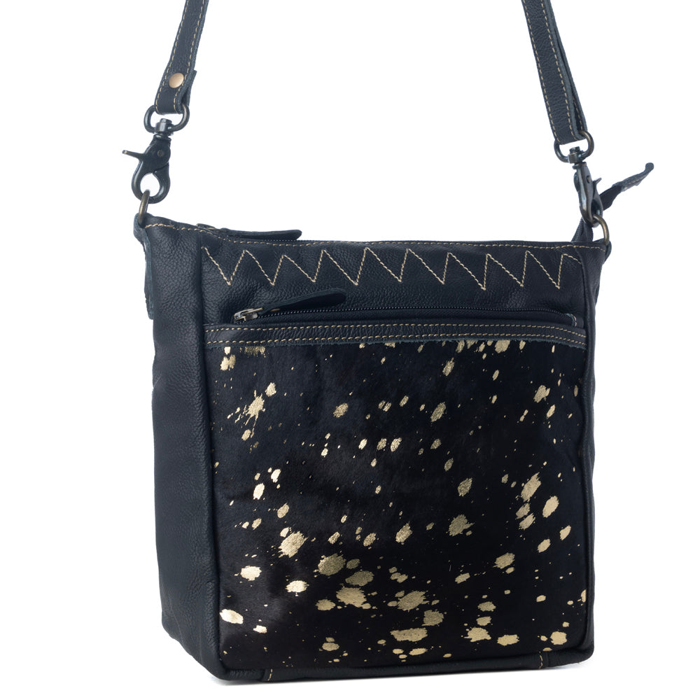 ZIGGY LEATHER AND HAIRON BAG