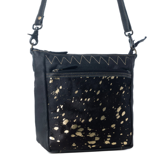 ZIGGY LEATHER AND HAIRON BAG