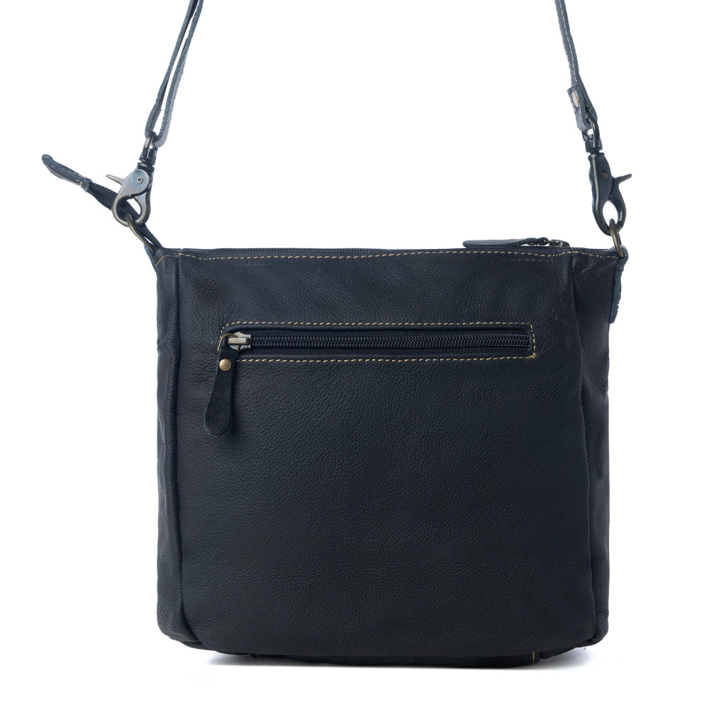 ZIGGY LEATHER AND HAIRON BAG