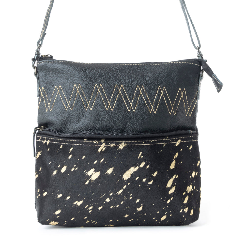 COMPOSE LEATHER AND HAIRON BAG