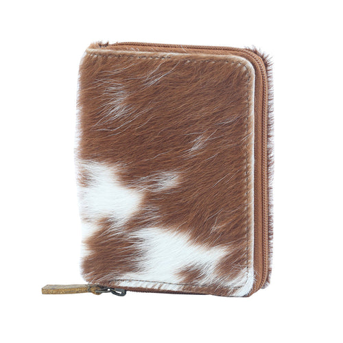 PATCH PLAY LEATHER AND HAIRON WALLET