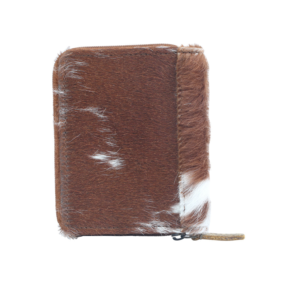 PATCH PLAY LEATHER AND HAIRON WALLET
