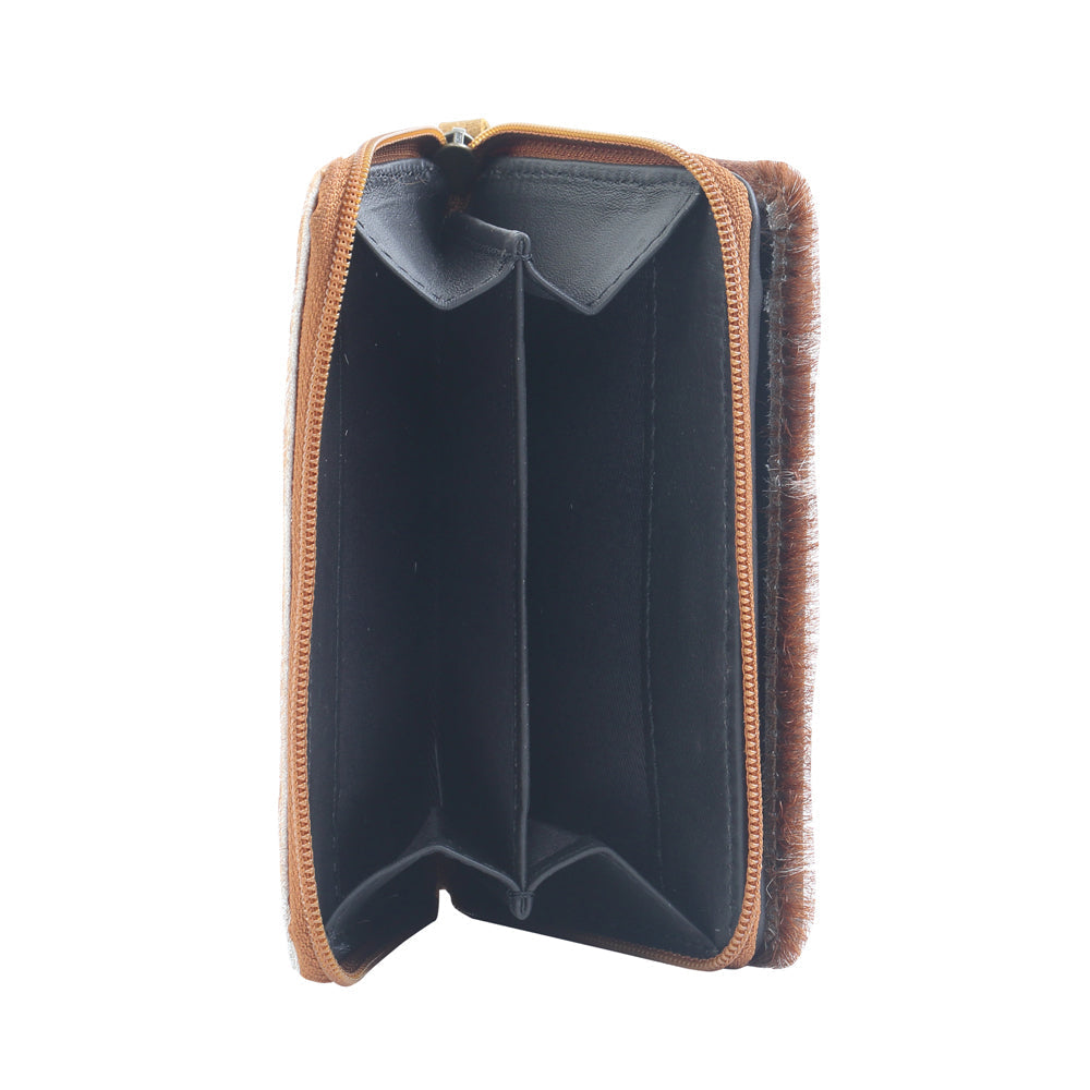 PATCH PLAY LEATHER AND HAIRON WALLET