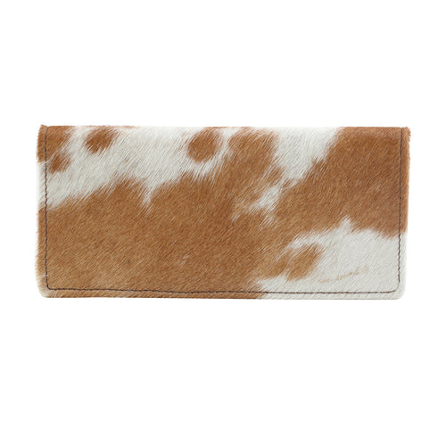 CAT FIGHT  LEATHER AND HAIRON WALLET