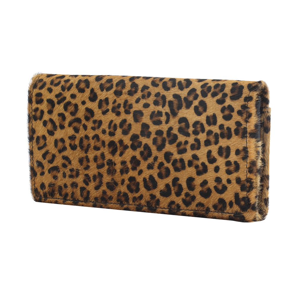 BOSS GIRL LEATHER AND HAIRON WALLET
