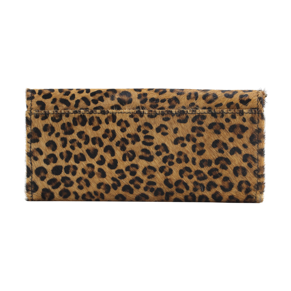 BOSS GIRL LEATHER AND HAIRON WALLET