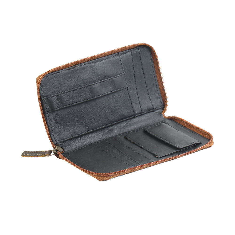 MILKY WAY  LEATHER AND HAIRON WALLET