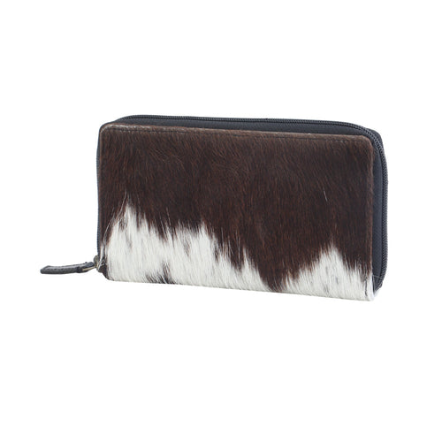 JUST TWEET LEATHER AND HAIRON WALLET