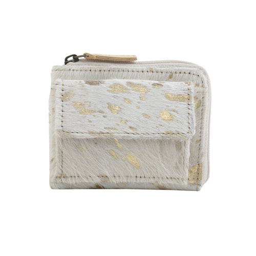MARBLE MYSTERY LEATHER AND HAIRON WALLET