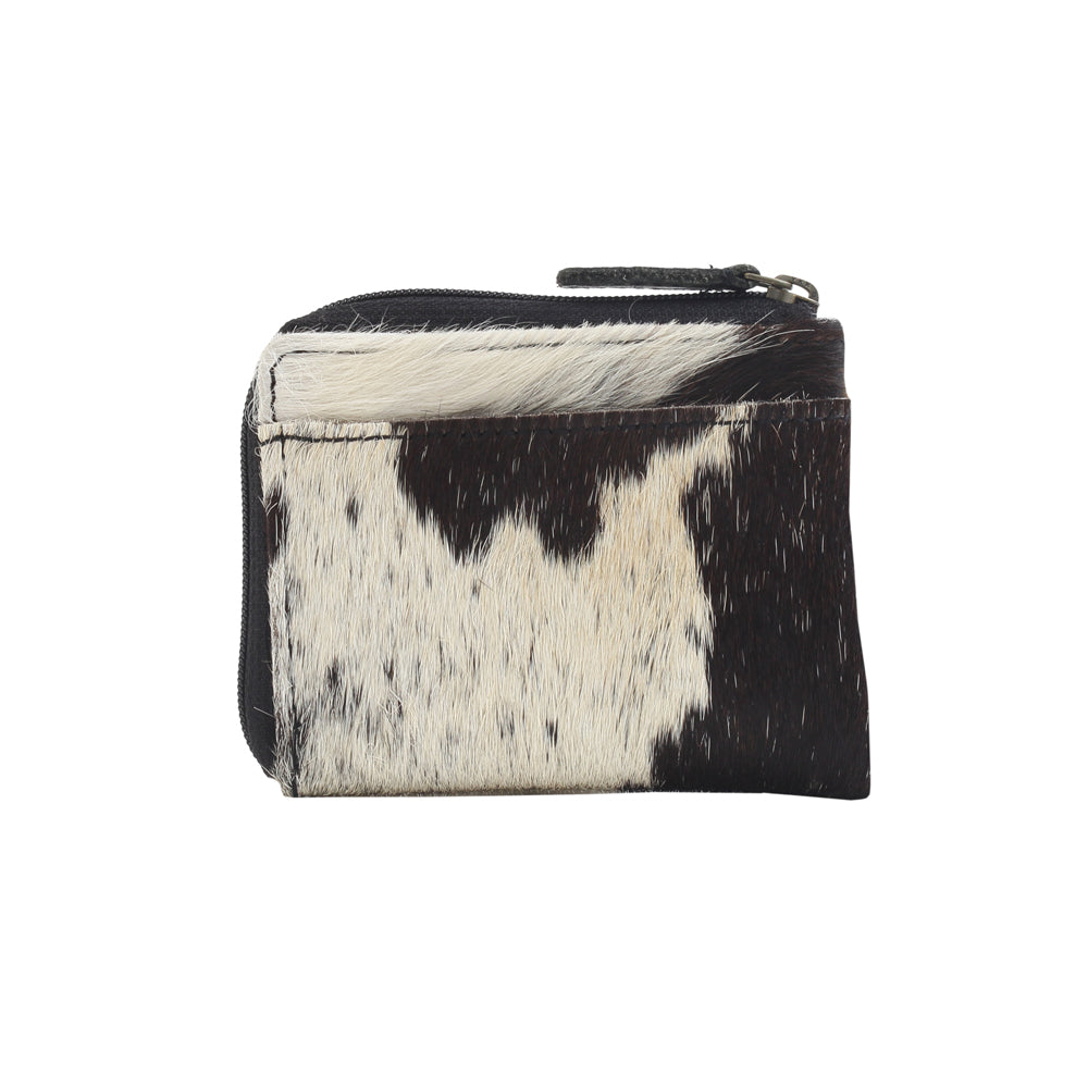 SILKY TOUCH  LEATHER AND HAIRON WALLET