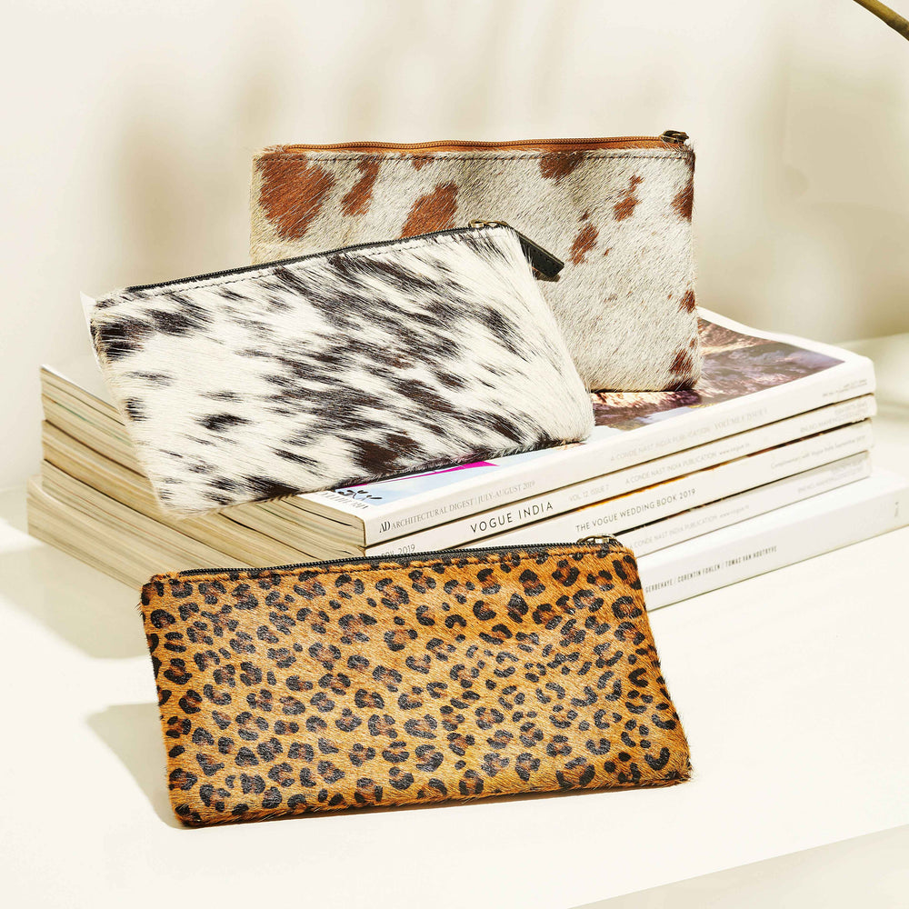 WILDFIRE LEATHER AND HAIRON WALLET