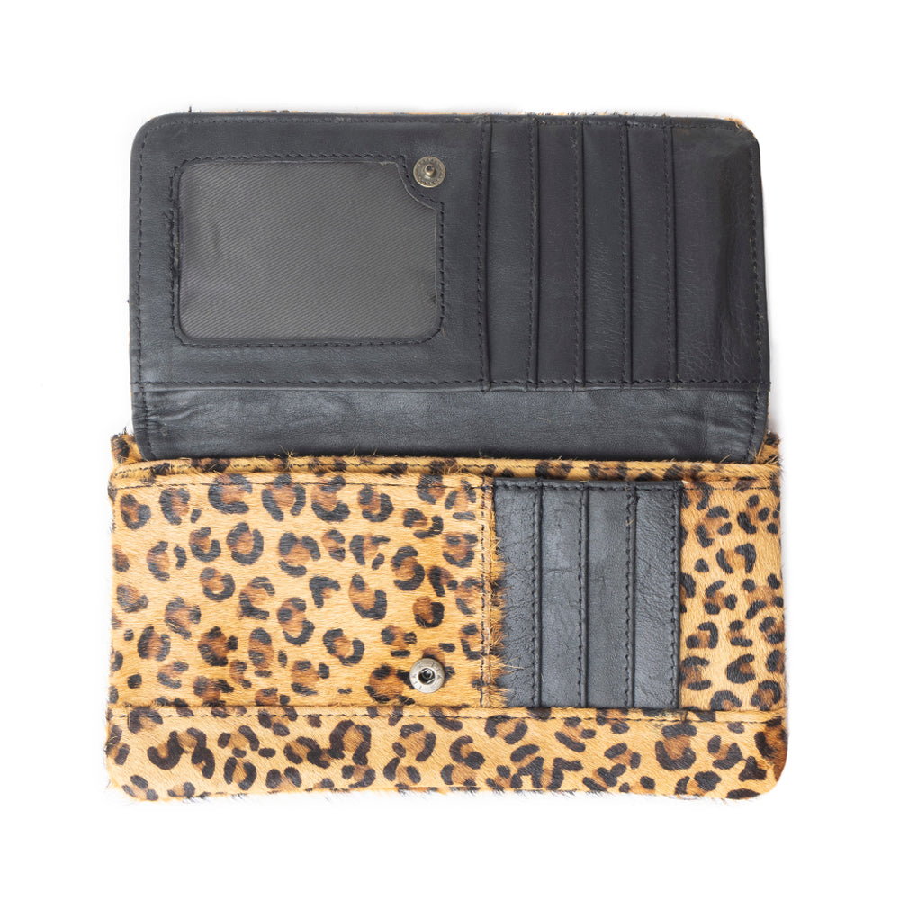 SMALL WONDER LEATHER AND HAIRON WALLET