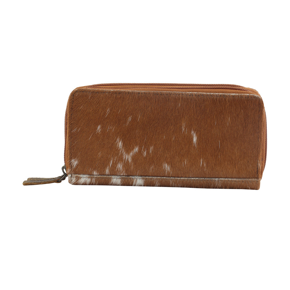 SAND DUNE  LEATHER AND HAIRON WALLET