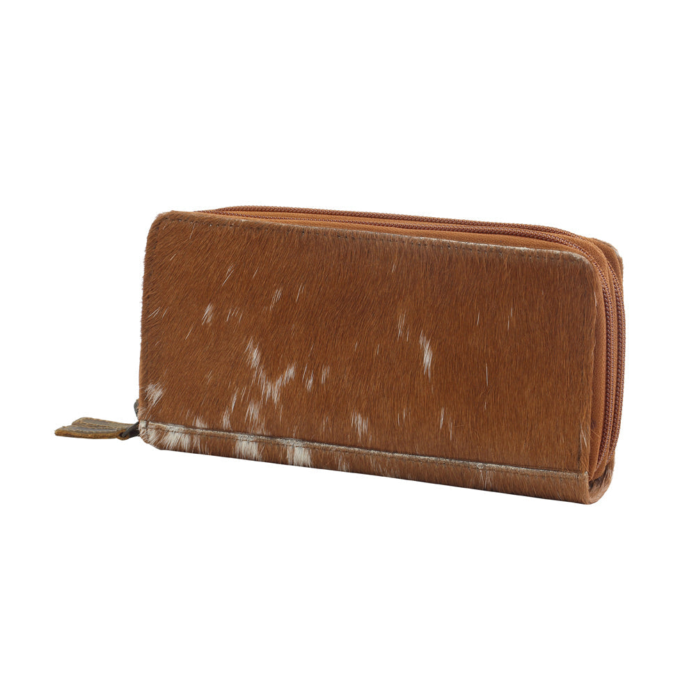 SAND DUNE  LEATHER AND HAIRON WALLET