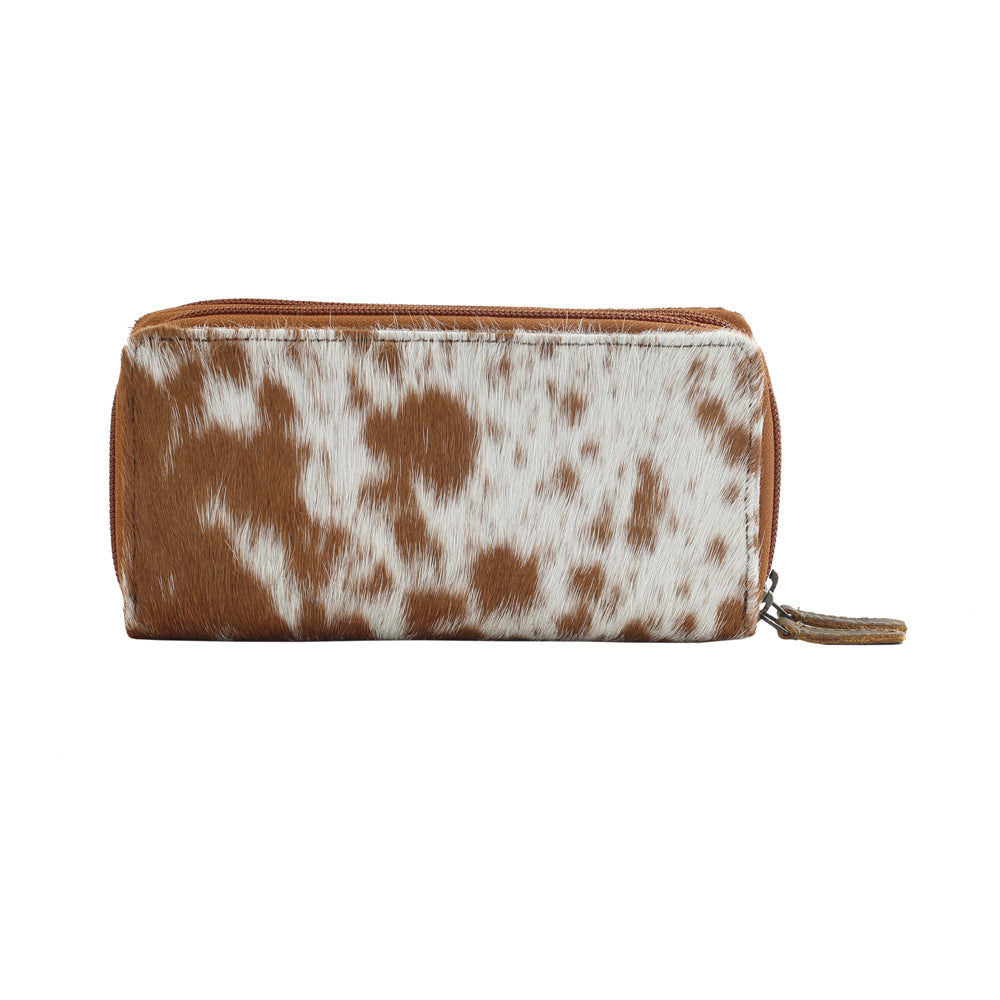 SAND DUNE  LEATHER AND HAIRON WALLET