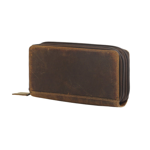 TIMBER TIME  LEATHER AND HAIRON WALLET