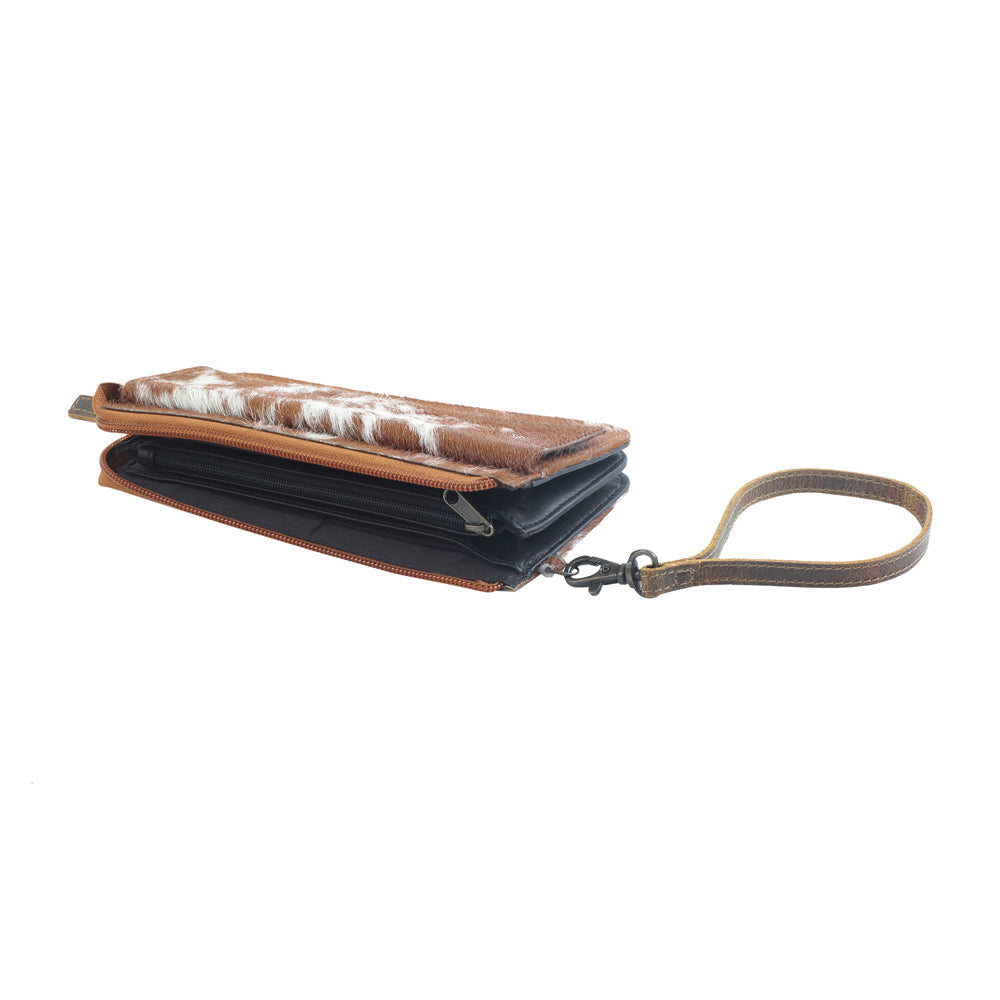 DEBATABLE LEATHER AND HAIRON WALLET