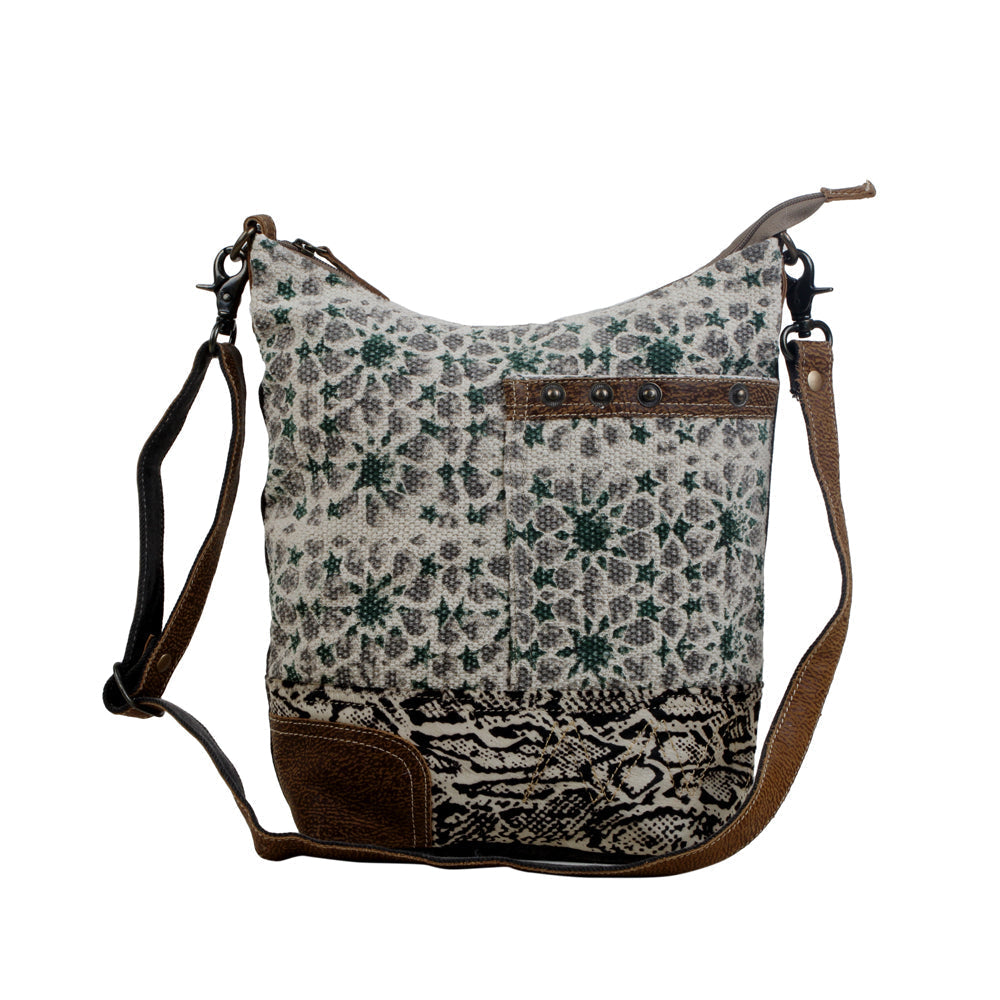 Unconventionally Etched Shoulder Bag