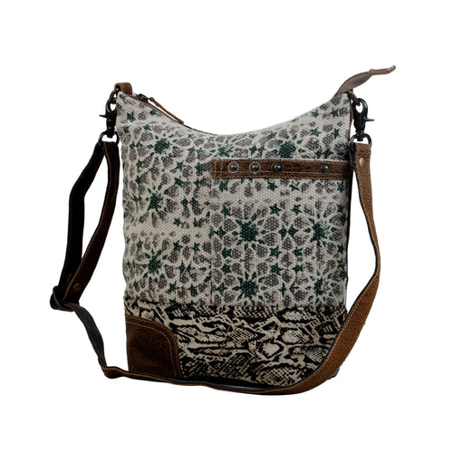 Unconventionally Etched Shoulder Bag