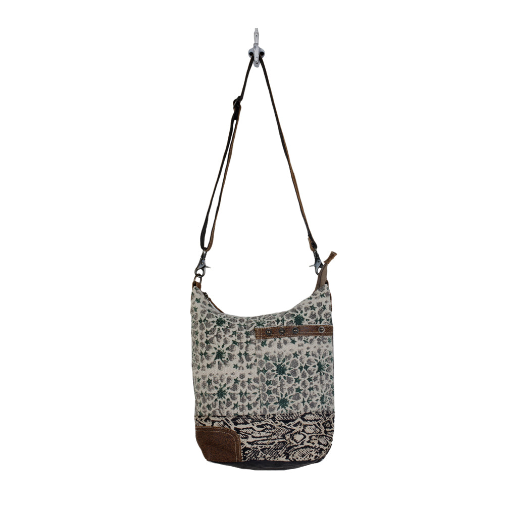 Unconventionally Etched Shoulder Bag