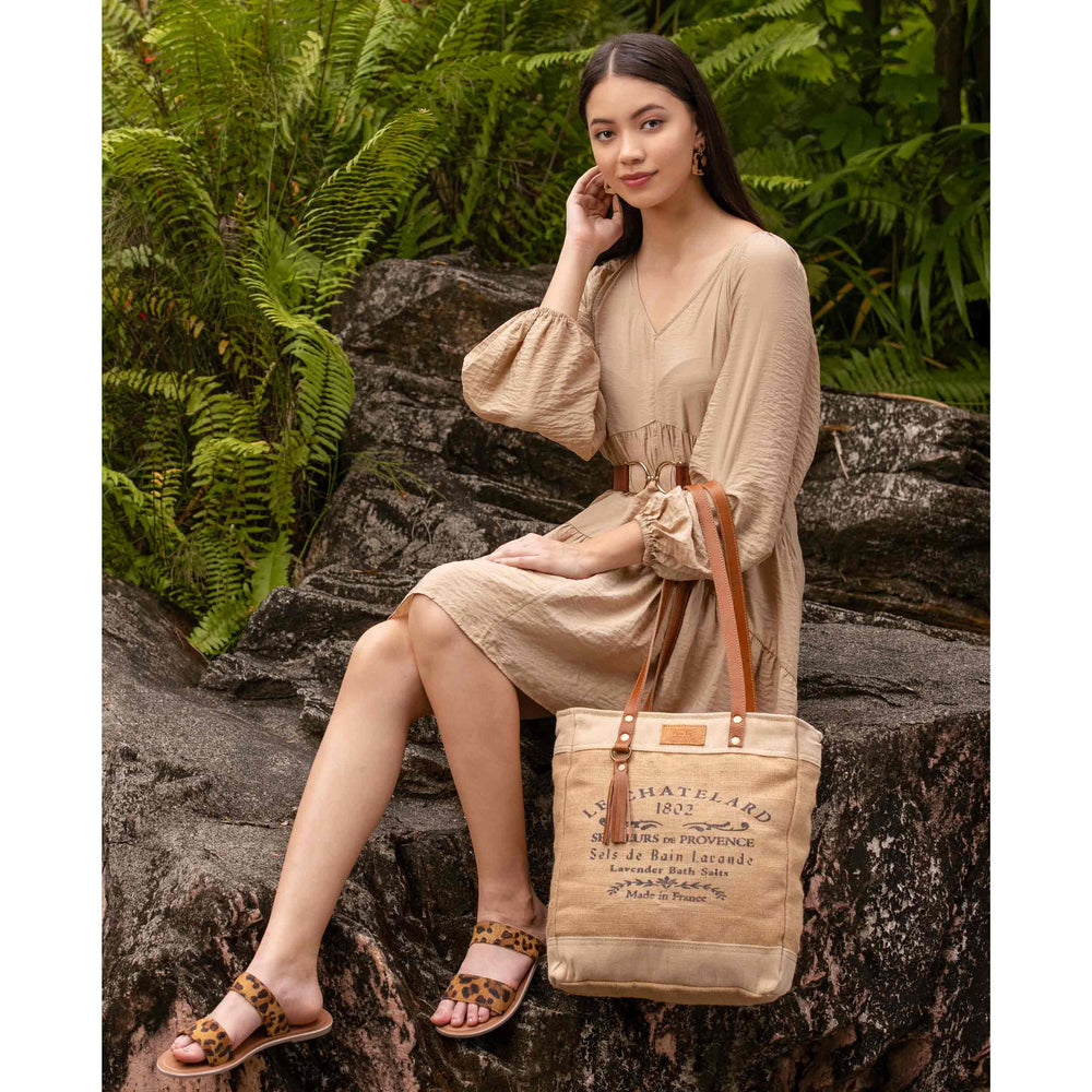 Old School Organic Fabric Market Bag