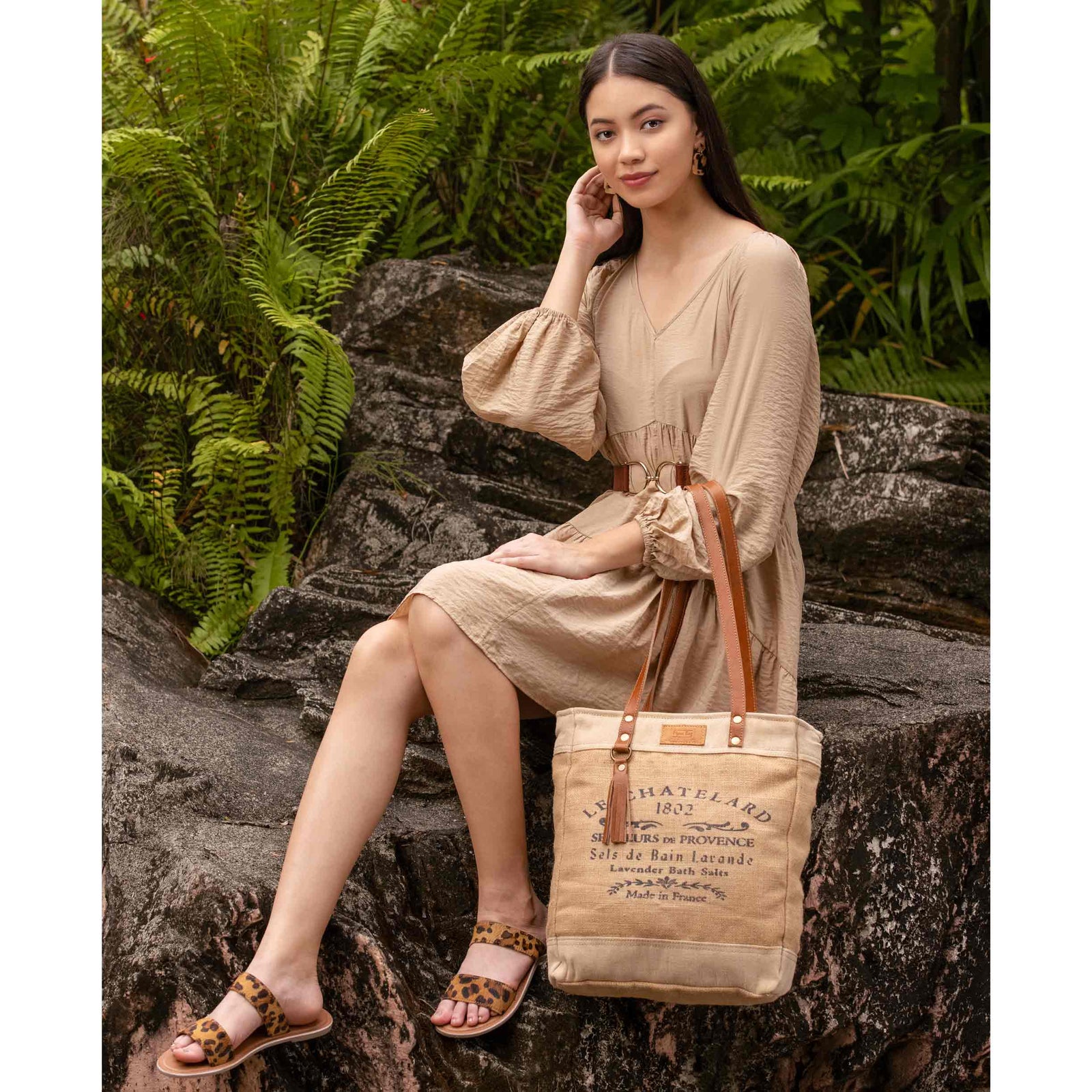 Old School Organic Fabric Market Bag