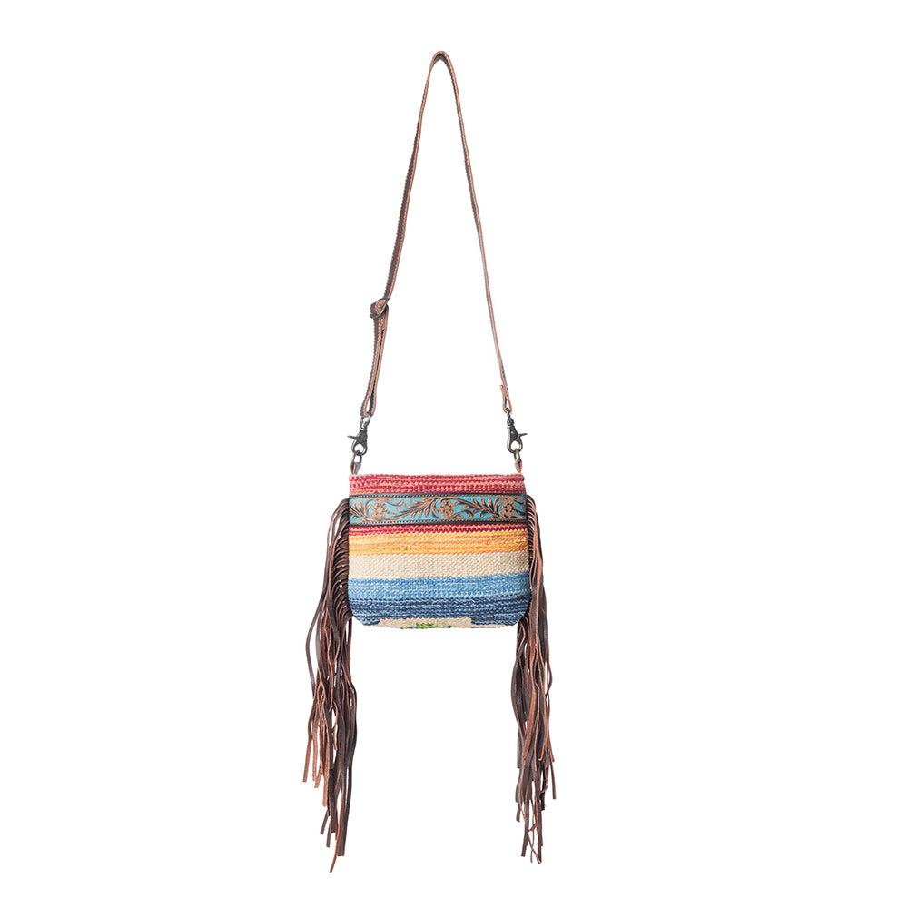 ETCHED RAINBOW HAND TOOLED BAG