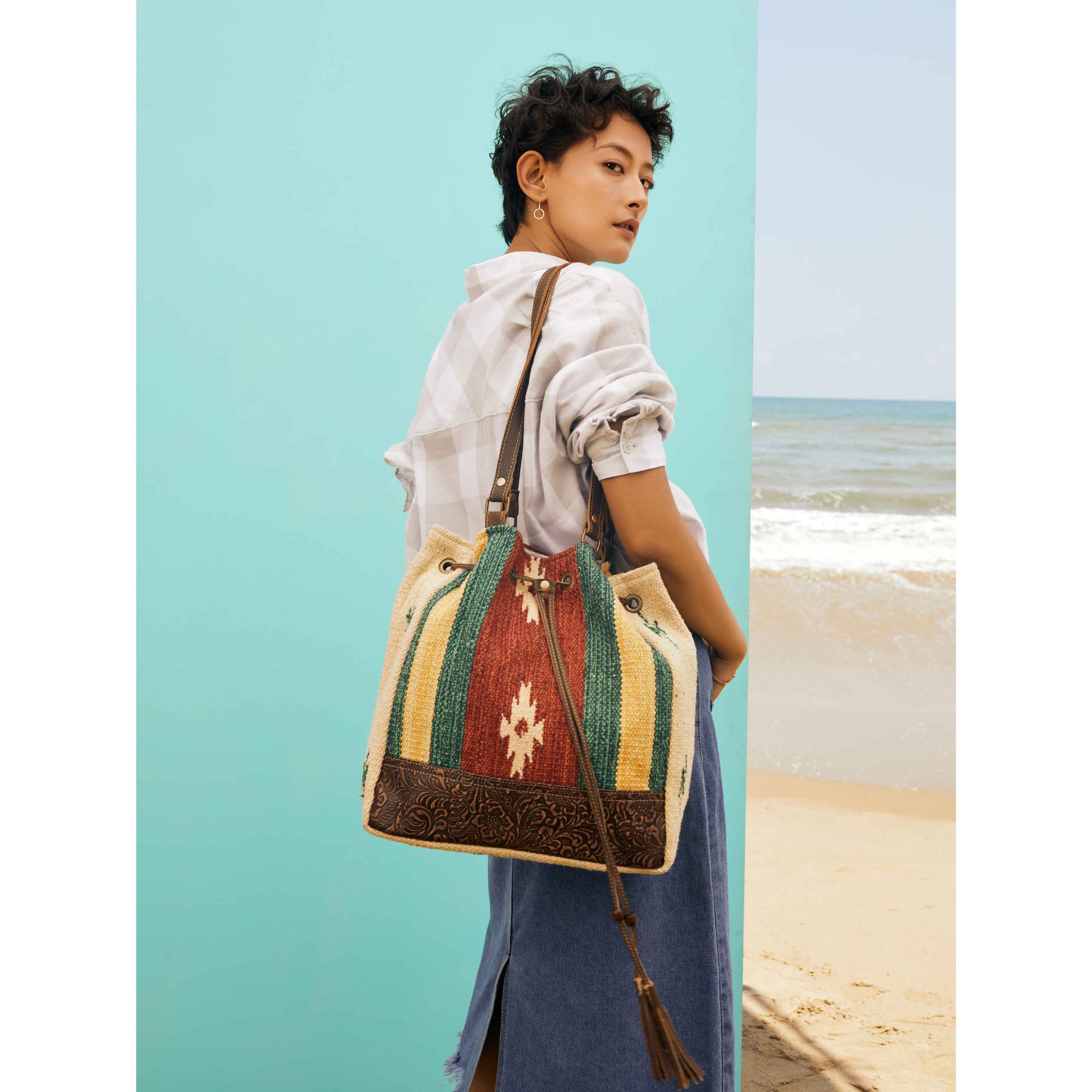 Radiant Red  Bucket Bag