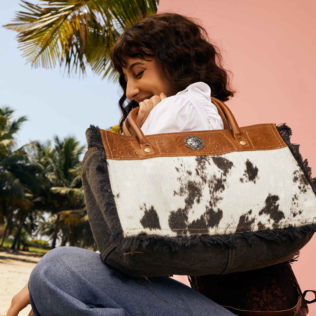 Spotless Canvas & Hairon Bag